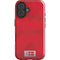 Denmark Soccer Flag iPhone 16 Plus Impact Case